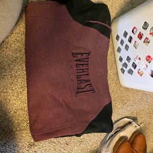 Purple and black hoodie